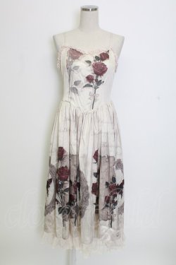 画像8: 熊逗醤 / 薔薇&蝶プリントジャンパースカートセット  アイボリー T-25-12-31-012-0-OP-SA-ZT