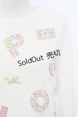 画像3: PINK HOUSE / ワッペン&アルファベットスウェット  アイボリー T-25-12-31-002-LO-OP-SA-ZT