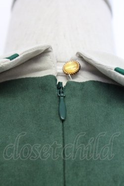 画像3: Miss Point / バイオリン刺繍長袖ワンピース M グリーン T-25-12-31-016-0-OP-SA-ZT