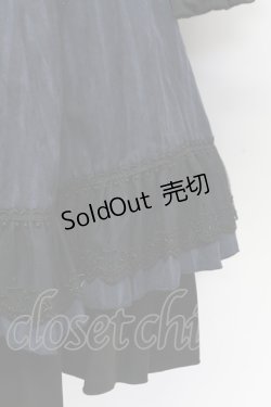 画像3: Miss Point / 立ち襟ビジュージャボ付きストライプワンピース  ネイビーＸ黒 T-25-12-31-017-0-OP-SA-ZT