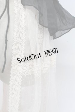 画像4: 熊逗醤 / ジャガードベスト&レースロングベスト  黒Ｘアイボリー T-25-12-31-018-0-TO-SA-ZT447