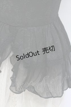 画像5: 熊逗醤 / ジャガードベスト&レースロングベスト  黒Ｘアイボリー T-25-12-31-018-0-TO-SA-ZT447