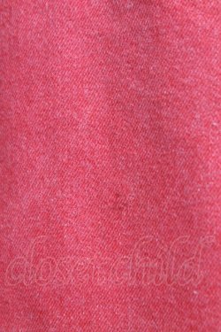 画像3: PINK HOUSE / ウサギワッペンジャンパースカート  レッド T-25-12-31-019-LO-OP-SA-ZT447