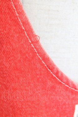 画像5: PINK HOUSE / ウサギワッペンジャンパースカート  レッド T-25-12-31-019-LO-OP-SA-ZT447