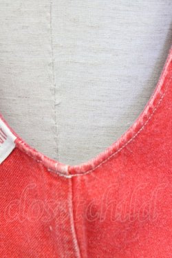 画像6: PINK HOUSE / ウサギワッペンジャンパースカート  レッド T-25-12-31-019-LO-OP-SA-ZT447