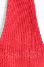 画像7: PINK HOUSE / ロゴpt&刺繍ワッペンジャンパースカート  レッド T-25-12-31-021-LO-OP-SA-ZT447 (7)