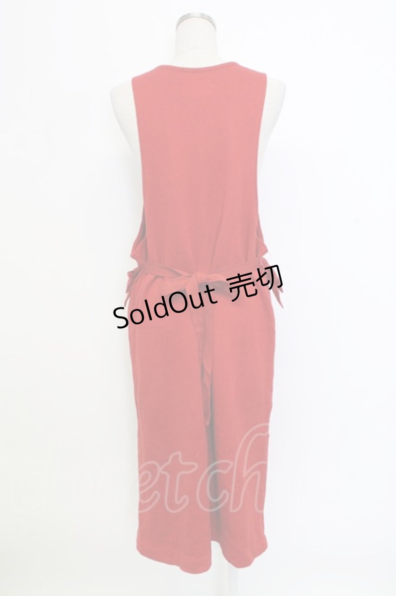 画像2: PINK HOUSE / スウェットジャンパースカート  レッド T-25-12-31-022-LO-OP-SA-ZT465 (2)