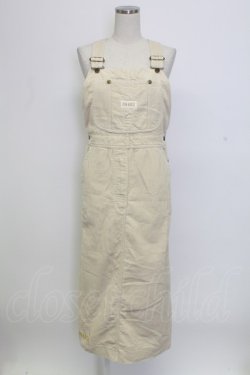 画像1: PINK HOUSE / コーデュロイオーバーオールジャンパースカート  ベージュ T-25-12-31-023-LO-OP-SA-ZT