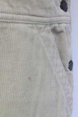 画像7: PINK HOUSE / コーデュロイオーバーオールジャンパースカート  ベージュ T-25-12-31-023-LO-OP-SA-ZT