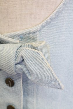 画像5: PINK HOUSE / かおくまワッペンデニムワンピース  ライトブルー T-25-12-31-024-LO-OP-SA-ZT