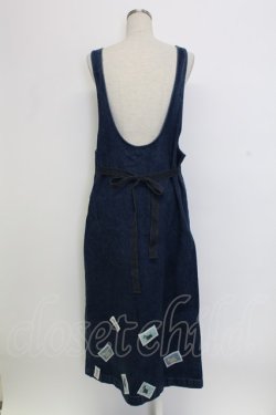 画像2: PINK HOUSE / テリア刺繍&ワッペンジャンパースカート  インディゴ T-25-12-31-026-LO-OP-SA-ZT