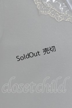 画像5: axes femme / 星座刺繍襟付きカットソー  黒 T-25-12-31-004-AX-TO-SA-ZT