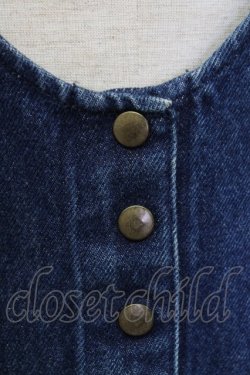 画像7: WONDERFUL WORLD / テディベアワッペンジャンパースカート  インディゴ T-25-12-31-027-LO-OP-SA-ZT