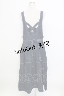 画像2: PINK HOUSE / デニムリボンジャンパースカート  インディゴ T-25-12-31-028-LO-OP-SA-ZT