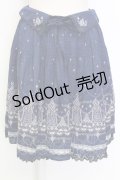 axes femme / イルミネーション柄スカート  ネイビー T-25-12-31-032-AX-SK-SA-ZT
