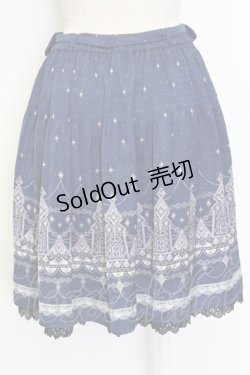 画像2: axes femme / イルミネーション柄スカート  ネイビー T-25-12-31-032-AX-SK-SA-ZT