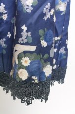 画像4: axes femme / ローズリース柄スカート  ブルー T-25-12-31-033-AX-SK-SA-ZT567 (4)
