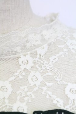 画像6: axes femme / レース切替レジメカットプルオーバー  グリーンＸアイボリー T-25-12-31-005-AX-TO-SA-ZT