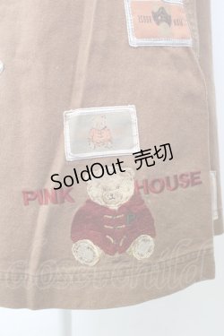 画像7: PINK HOUSE / クマワッペン散らしチノスカート  ブラウン T-25-12-31-036-LO-SK-SA-ZT