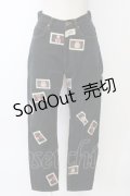 PINK HOUSE / テディベアワッペンパンツ  ブラック T-25-12-31-037-LO-PA-SA-ZT