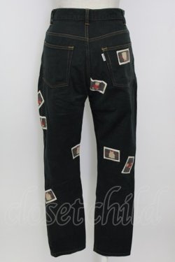 画像2: PINK HOUSE / テディベアワッペンパンツ  ブラック T-25-12-31-037-LO-PA-SA-ZT