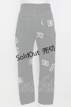 画像2: PINK HOUSE / テディベアワッペンパンツ  ブラック T-25-12-31-037-LO-PA-SA-ZT