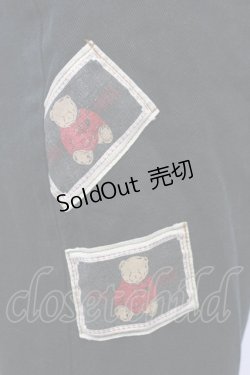 画像4: PINK HOUSE / テディベアワッペンパンツ  ブラック T-25-12-31-037-LO-PA-SA-ZT