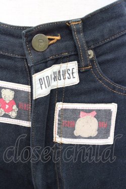 画像6: PINK HOUSE / テディベアワッペンパンツ  ブラック T-25-12-31-037-LO-PA-SA-ZT