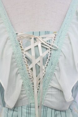 画像3: axes femme / ストライプパリメルヘン柄ワンピース  ミント T-25-12-31-038-AX-OP-SA-ZT