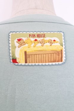 画像4: PINK HOUSE / クリスマスクマ長袖Tシャツ M ミント T-25-12-31-001-LO-TS-SA-ZT