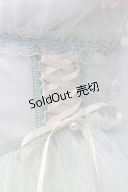 画像5: Mie Ye / 鈴蘭刺繍チュールサイド編み下げジャンパースカート  ミント T-25-12-31-008-0-OP-SA-ZT