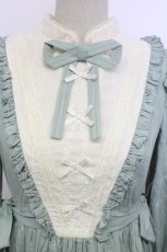 画像5: Miss Point / ハイネックレース長袖ワンピース  グリーンＸアイボリー T-25-12-31-009-0-OP-SA-ZT427 (5)