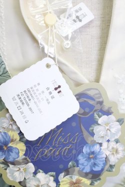 画像14: Miss Point / ハイネックレース長袖ワンピース  グリーンＸアイボリー T-25-12-31-009-0-OP-SA-ZT