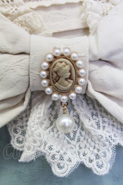 画像6: AURORA BOREALIS / リボンVレース長袖ワンピース M サックスＸアイボリー T-25-12-31-010-0-OP-SA-ZT