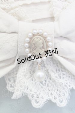 画像6: AURORA BOREALIS / リボンVレース長袖ワンピース M サックスＸアイボリー T-25-12-31-010-0-OP-SA-ZT