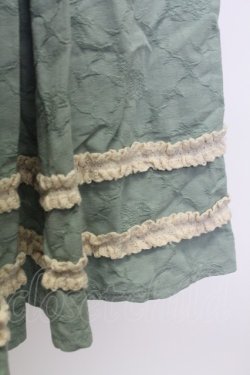 画像7: AURORA BOREALIS / リボンVレース長袖ワンピース M サックスＸアイボリー T-25-12-31-010-0-OP-SA-ZT