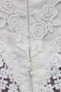 画像4: Avenue Denfer / ハイネックレース薔薇格子刺繍ワンピース S ラベンダーＸ白 T-25-12-31-011-LO-OP-SA-ZT