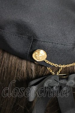 画像5: Amavel / Sergeant Emblemチェーン付ベレー帽  ネイビー T-26-01-04-022-CA-AC-SA-ZT