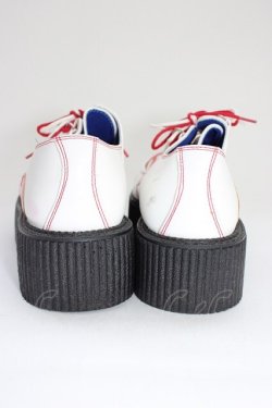画像2: YOSUKE / 厚底ラバーソール(ホワイトコンビ) 26CM 白Ｘ赤Ｘブラウン T-26-01-04-023-PU-SH-SA-ZT