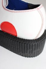 画像8: YOSUKE / 厚底ラバーソール(ホワイトコンビ) 26CM 白Ｘ赤Ｘブラウン T-26-01-04-023-PU-SH-SA-ZTK028 (8)