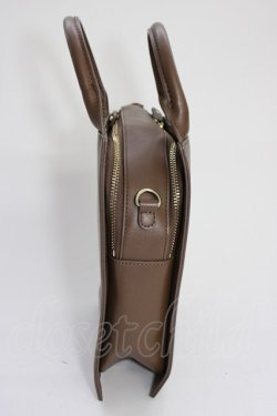 画像4: Maison de FLEUR / 女王/ブック型ショルダーバッグ  ブラウン T-26-01-04-003-LO-BG-SA-ZT