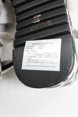 画像5: YOSUKE / 牛柄厚底サンダル LL 黒Ｘ白 T-26-01-04-027-PU-SH-SA-ZT