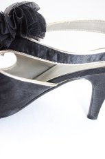画像6: axes femme / シフォンフラワーパンプス M 黒 T-26-01-04-031-AX-SH-SA-ZTK028 (6)