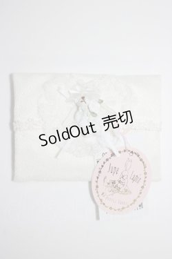 画像1: axes femme / くまハートポケットティッシュケース  白 T-26-01-04-006-AX-ZA-SA-ZT