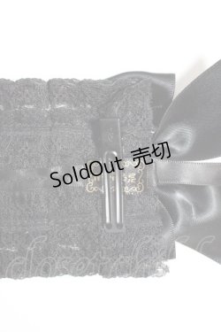 画像4: Snowdrop to Saint Maria / 編み上げリボンヘッドドレス  黒 T-26-01-04-011-0-AC-SA-ZT