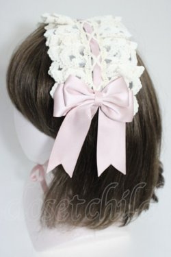 画像2: Snowdrop to Saint Maria / 編み上げリボンレース  ピンクＸアイボリー T-26-01-04-012-0-AC-SA-ZT