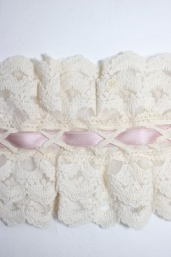 画像4: Snowdrop to Saint Maria / 編み上げリボンレース  ピンクＸアイボリー T-26-01-04-012-0-AC-SA-ZT
