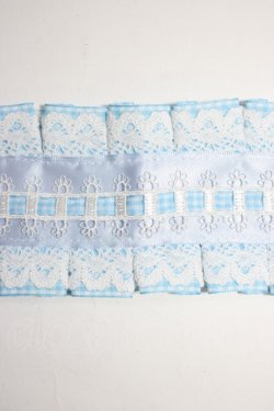 画像4: Snowdrop to Saint Maria / ギンガムチェックリボンヘッドドレス  青Ｘ白 T-26-01-04-013-0-AC-SA-ZT