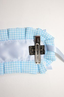 画像5: Snowdrop to Saint Maria / ギンガムチェックリボンヘッドドレス  青Ｘ白 T-26-01-04-013-0-AC-SA-ZT