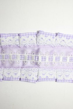 画像4: Snowdrop to Saint Maria / ギンガムチェックリボンヘッドドレス  ラベンダー T-26-01-04-014-0-AC-SA-ZT